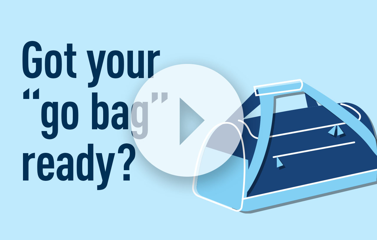 disaster relief Go Bag video thumbnail image