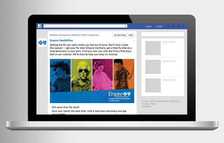 Rock your flu shot Facebook Newsfeed