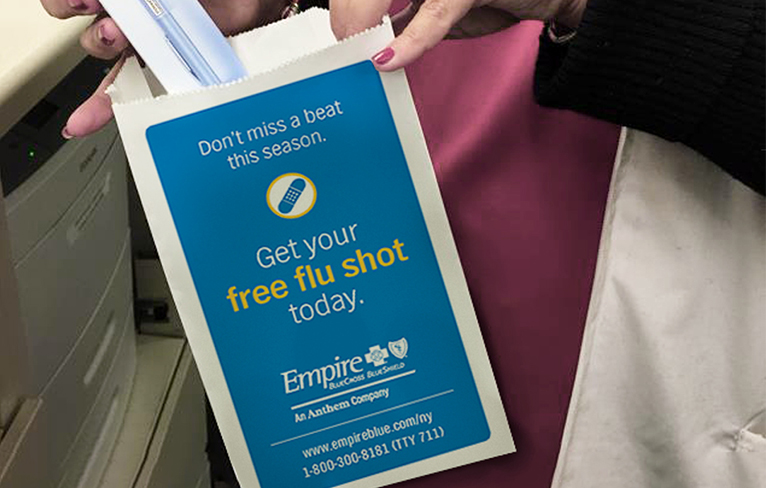 Rock your flu shot RX Bag