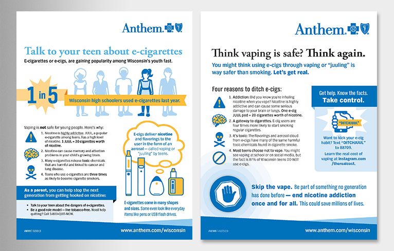 E-Cigarettes Vaping Flier Print