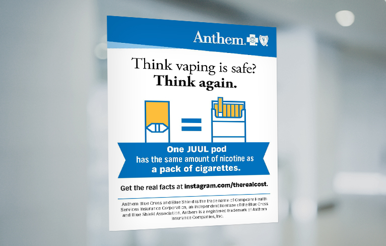 E-Cigarettes Vaping window cling Flier Print